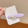 Pinza para el pelo lateral estilo coreano 2025 nuevo para mujer, de alta gama, a la moda, pinza dulce y linda para flequillo, pinza de pico de pato, accesorio para el pelo