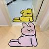 Alfombrilla Absorbente de Barro Diatomeas para Entrada de Baño, Alfombra Suave de Dibujos Animados, Felpudo Antideslizante para Baño, Alfombrilla para Inodoro para Uso Doméstico