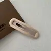 Presilha de cabelo para franja desfiada de cor sólida simples para meninas, grampo lateral de verão, clipe BB elegante estilo coreano de celebridade da internet