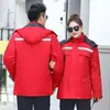 Chaqueta de Algodón Acolchada de Invierno para Hombres y Mujeres Engrosada Resistente al Desgaste Ropa de Algodón para Trabajadores de Saneamiento Ropa de Trabajo Jardín Fábrica Taller Reflectante Simple/Doble Ropa de Protección Laboral