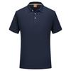 Overol de algodón seda de hielo sudamericano, camisa polo con solapa, manga corta, camisa cultural, ropa de trabajo para empresa de grupo, bordado de LOGOTIPO
