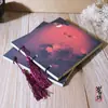Suiyuefang Estilo Antigo Costurado Caderno em Papel Kraft em Branco Caderno Costurado à Mão Retrô Estilo Chinês Estojo de Safira Estilo Antigo Elegante