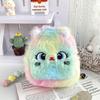 Linda Cartera de Felpa con Forma de Corazón Brillante para Niñas, Mini Billetera de Gatito, Colgante para Auriculares, Lápiz Labial, Bolsa de Cosméticos, Regalo