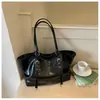 Bolsa Grande Capacidade Transfronteiriça Feminina 2026 Novo Estilo Moda Tendência Versão Coreana Bolsa Tote Simples Versátil Ombro Único Bolsa para o Dia a Dia