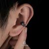 Pendientes de circonita con diseño de relámpago para hombre, joyería con diseño versátil, pendientes sencillos y distintivos para mujer, accesorios ligeros y de lujo que combinan con todo.