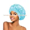 Exportação Transfronteiriça Novo Touca de Cuidado com o Cabelo de Aba Larga Chapéu de Alta Elasticidade Salão de Beleza Touca de Cetim Anti-Cuidado Touca de Banho