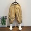 Pantalones Cargo Casuales Nuevos de Otoño 2026 para Niños, Pantalones Largos Holgados Estilo Coreano para Niños, Pantalones Jogger de Algodón Elegantes para Niños