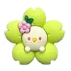 Accesorios DIY de Goma Suave de PVC con Dibujos Animados Coloridos de Flores de Girasol Transfronterizos para Decoración de Fundas de Teléfono y Zuecos
