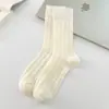 Calcetines Blancos Finos de Verano para Mujer hasta Media Pantorrilla 2025 Nuevo Estilo Ballet Malla Transpirable Calcetines Caídos para Combinar con Mocasines