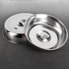 Ventas Directas de Fábrica Cubierta para Teppanyaki de Acero Inoxidable 201 Cubierta para Bistec Cubierta para Olla de Plancha Redonda Cubierta de Mesa de Comedor a Prueba de Aceite Cubierta Bandeja
