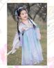 Novo Produto da Primavera de 2024 Dinastia Han Infantil, Vestido Longo de Fantasia Antiga para Crianças Grandes, Processamento e Personalização de Saia Ruskirt de Estilo Nacional para Meninas