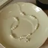 Chica que Recoge Estrellas~Collar de Perlas con Colgante de Estrella, Cadena de Clavícula de Alta Gama, Diseño Único, Nuevo Modelo de Collar 2026
