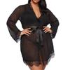 Lencería sexy de encaje camisón para mujer pijamas finos camisón talla grande mujer gorda 200 kg también puede d120