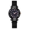 Comercio Exterior Caliente Nuevo Producto Patrón Romano Esfera de Cielo Estrellado Reloj de Mujer Reloj de Mujer Imán de Hierro Correa Milanesa Imán Perezoso