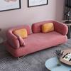 Celebridad de internet estilo ins lujo ligero nórdico moderno simple apartamento pequeño sofá de tela sala de estar europea simple fila recta sofá doble