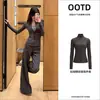 Ropa de Yoga Adelgazante y Favorecedora para Mujer 2026 Nuevo Estilo Top Deportivo Cintura Ceñida Ajustado Cuello Alto Cardigan Adelgazante Chaqueta Casual