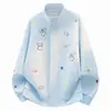 Chamarra unisex de cuello alto con bordado de cachorro de caricatura transfronterizo, sudadera casual de corte holgado, diseño de cárdigan elegante