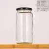 Garrafas de Vidro Redondas para Atacado, Garrafas para Molho de Cogumelo Mel, Garrafas para Kimchi, Garrafas para Geleias e Conservas, Garrafas Vazias para Conservas de Molho de Pimenta