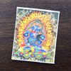 Céu Negro Grande Pintura Thangka Dourada Pintada à Mão Núcleo Zakilam Deus Negro da Riqueza Deus Amarelo da Riqueza Núcleo de Pintura Lona Especial Thangka