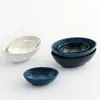 Branco Pérola Textura de Linho Luxo Leve Estilo Ocidental Minimalista Cerâmica Louça Oval Prato Fundo Tigela para Sobremesa Salada Tigela de Sopa