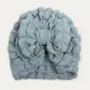 Nuevos Accesorios para el Cabello Europeos y Americanos Sombrero de Jacquard Super Suave Palomitas de Maíz para Niños Gorro con Lazo para Bebé Gorro Fetal Sombrero Indio para Bebé