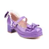 Zapatos de caramelo con lazo redondo para mujer de verano, zapatos casuales neutros para mujer, zapatos de tacón medio con hebilla, suministro de origen