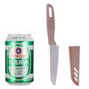 Cuchillo de fruta de color caramelo, pelador de acero inoxidable, cuchillo portátil, utensilio de cocina, multicolor opcional