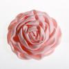 Venta caliente europea y americana 8cm tela de seda rosa grande flor de rollo hecha a mano flor decorativa DIY para zapatos y sombreros accesorios de ropa