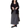 24921 Da Ai Mei Yi Yuan 2026 Otoño Nuevo Conjunto de Chaqueta Holgada y Falda de Alto Grado Estilo Salado para Mujer, Efecto Adelgazante