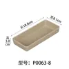 Set de dos moldes para pasta de camarón tipo tubo de bambú imitación melamina, plato creativo de tres colores para pasta de camarón, plato para pasta de pescado, plato para albóndigas de pescado