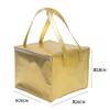Bolsa Aislante para Pastel de Tela No Tejida Laminada a Registro Impermeable Refrigerada con Velcro Bolsa para Lonchera Bolsa Conserva Frescura Bolsa de Hielo Para Llevar Bebida Fría