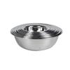 Tazón para sopa al por mayor con tazón redondo de acero inoxidable magnético y tazón para el hogar cocina cantina tazón para sopa lavabo para lavar platos tazón para huevos