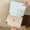Pantalla completa con estrellas y notas musicales, funda protectora plegable en forma de Y adecuada para tabletas de 10/11ª generación, Air6/5, anticaída, pro11/13, estilo coreano