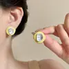 Pendientes Irregulares de Aleación Dopamina para Primavera y Verano para Mujer, Pendientes Dulces de Diseño de Nicho, Accesorios para Orejas Muy Hermosos y Únicos