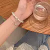 Pulsera de Estrellas y Lunas con Perlas Nueva de Verano para Niñas Estilo ins Nicho Elegante Pulsera Simple Set de Pulseras Ojo de Gato