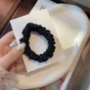 Cuerda para el cabello de primavera y verano nueva cuerda para la cabeza sin costuras Anillo grande tipo intestino de seda helada Anillo para el cabello niña cabello negro café gris accesorios para el cabello