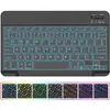 Adecuado para iPad Tablet Pro110.9.7 Funda Protectora Retroiluminación Colorida Teclado Bluetooth Desmontable Ranura para Lápiz Cubierta 10.2