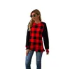 Foto Real de Suéter de Punto a Cuadros de Manga Larga Europeo y Americano de Ebay Amazon Wish, Sudadera Versátil de Cuello Redondo, Tallas Grandes de Peluche en Stock