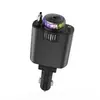 Cargador de coche con cable retráctil, carga rápida de doble puerto, techo de cielo estrellado, versión de aromaterapia, carga rápida PD, adecuado para teléfonos Apple y Huawei