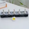 Botella de Perfume, Recipiente para Aceites Esenciales, Cuenco para Aceites Esenciales, Botella de Aceite Esencial con Forma de Hoja, Bandeja de Madera, Herramientas de Masaje para Spa, para Uso en Salones de Belleza