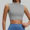 Top de Yoga de Gola Alta para Mulheres com Bojos Integrados à Prova de Impacto e Suporte Lateral para os Seios para Corrida e Treinamento