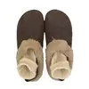 Zapatos de exterior para mujer estilo Birkenstock, retro, con suela gruesa, forro de felpa, colección otoño/invierno 2026, que aumentan la altura, cálidos, sin cordones, puntera cerrada, media zapatilla