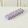 Caixa de Joias Roxo Estilo Fresco com Tampa e Base, Estampa Clássica, para Anéis, Colares, Pulseiras e Embalagem de Presente para Joias