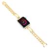 Aplicável à maçã Apple Watch 4/5/6/7/8 Geração Watch iwatch Diamond frisado Metal maçã Strap