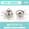 Tuerca de Aleación de Aluminio M3M4M5M6M8 Niquelada Tapa de Giro Manual en Forma de Cubierta Manija Femenina para Puerta de Cajón Cabeza Redonda Moleteada Tuerca de Giro Manual