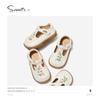 [Oferta Especial] Sapatos de Couro Snafy para Meninas Primavera e Outono Novo Estilo Bebê Estilo Chinês Sapatos de Princesa Sapatos Individuais de Solado Macio para Crianças