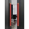 Nova Maçaneta de Vidro Bronze Antigo Estilo Chinês para Portas de Quartos Privados de Hotel, Salões de Banquetes e Lojas, Maçaneta de Porta de Madeira Maciça de Abertura Dupla com Design Patenteado