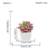 Oferta Especial del Fabricante: Plantas Suculentas Artificiales en Macetas de Cerámica para Escritorios de Oficina Interiores, Plantas Verdes Pequeñas en Maceta, Flores Falsas, Plantas Suculentas en Maceta