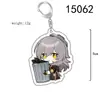 Honkai: Llavero de Merchandising de Anime Star Rail Bailu March 7Th Qingque Sushang Colgante Acrílico