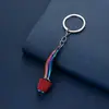 Llavero modelo filtro de aire de coche simulación filtro de aire cabeza de hongo colgante de llave metálico para coche pequeño regalo
